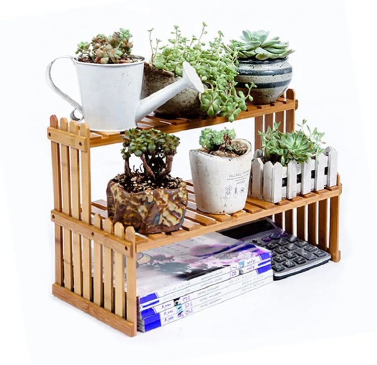 Brand new - free post Indoor Outdoor Garden Plant Stand Pot Planter Flower Shelf Wooden Shelving SH