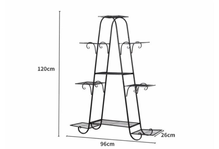 Brand new free post Levede Outdoor Indoor Metal Plant Stand Flower Pots Rack Garden Corner Shelf