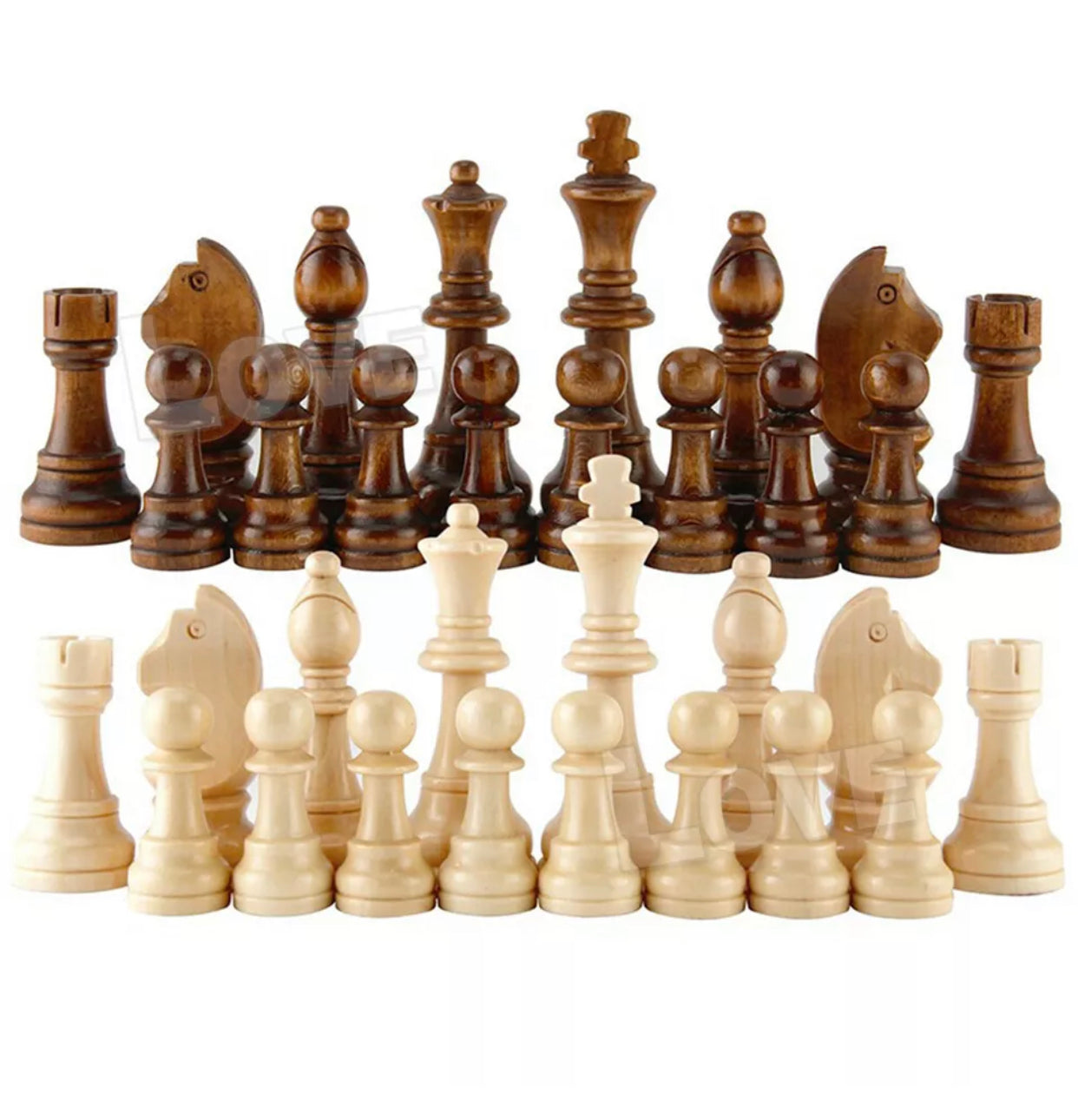 Brand new- free post 39CM Large Magnetic Chess Wooden Set Folding Chessboard Pieces Wood Board Game