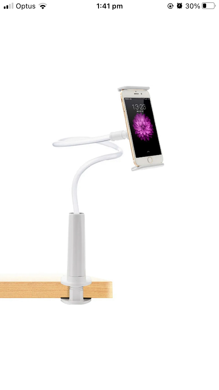 U STOCK!FAST SHIPPING! Features No Tools Required needed and easy to install. Simple & Generous appearance, all-purpose designed. Solid quality made ABS+PVC+Silicone, long 360°Rotation Tablet Stand Holder Lazy Bed Desk Mount for iPad Air iPhone Samsung