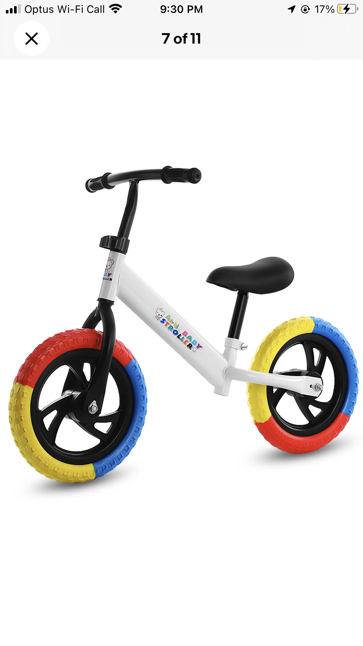 Brand new- Kids Balance Bike Ride On Toys Push Bicycle Wheels Toddler Baby 12" Child Bikes