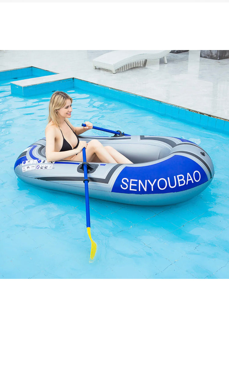 Brand new- free post - 188cm 1/2 Person Inflatable Boat Fishing Kayak Dinghy Yacht Raft Seat Boat