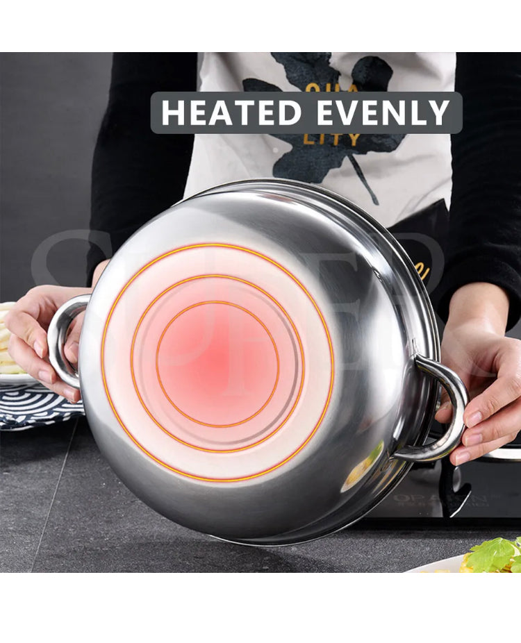 Brand new-free post 3 Tier Stainless Steel Steamer Meat Vegetable Cooking Steam Pot Kitchen Tool