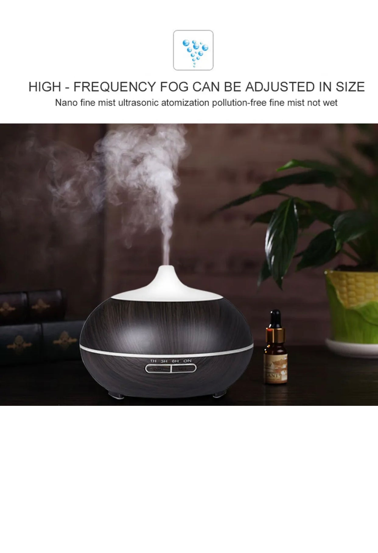 Brand new-free post 550ML Aroma Aromatherapy Diffuser LED Oil Ultrasonic Air Humidifier Purifier AU