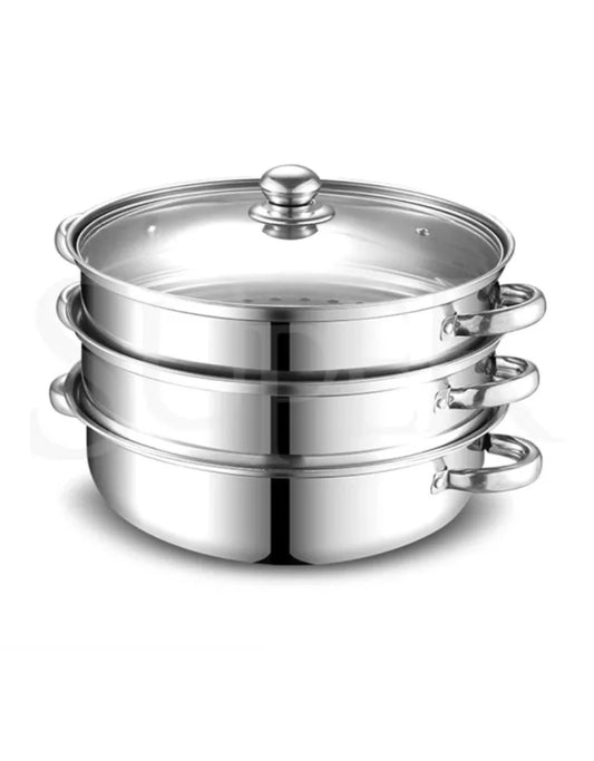 Brand new-free post 3 Tier Stainless Steel Steamer Meat Vegetable Cooking Steam Pot Kitchen Tool