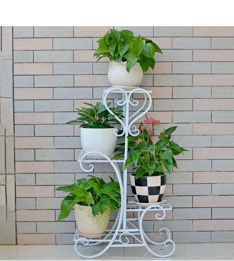 Brand new- free post white 4 tier plant stand