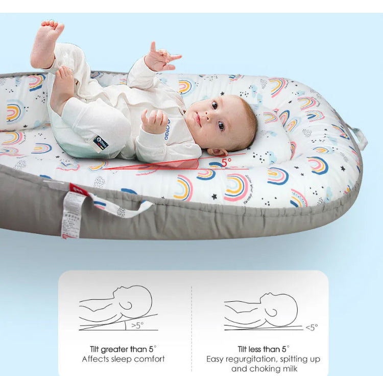 Brand new-free post Baby Nest Bed Lounger Sleeping Portable Pillow Newborn Bassinet Crib Cot