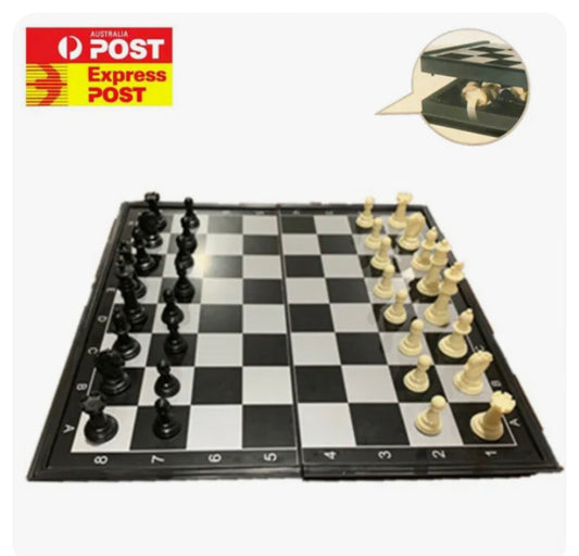 25x25cm Chess magnetic Board Game Box Set Travel Foldable Magnetic Chess