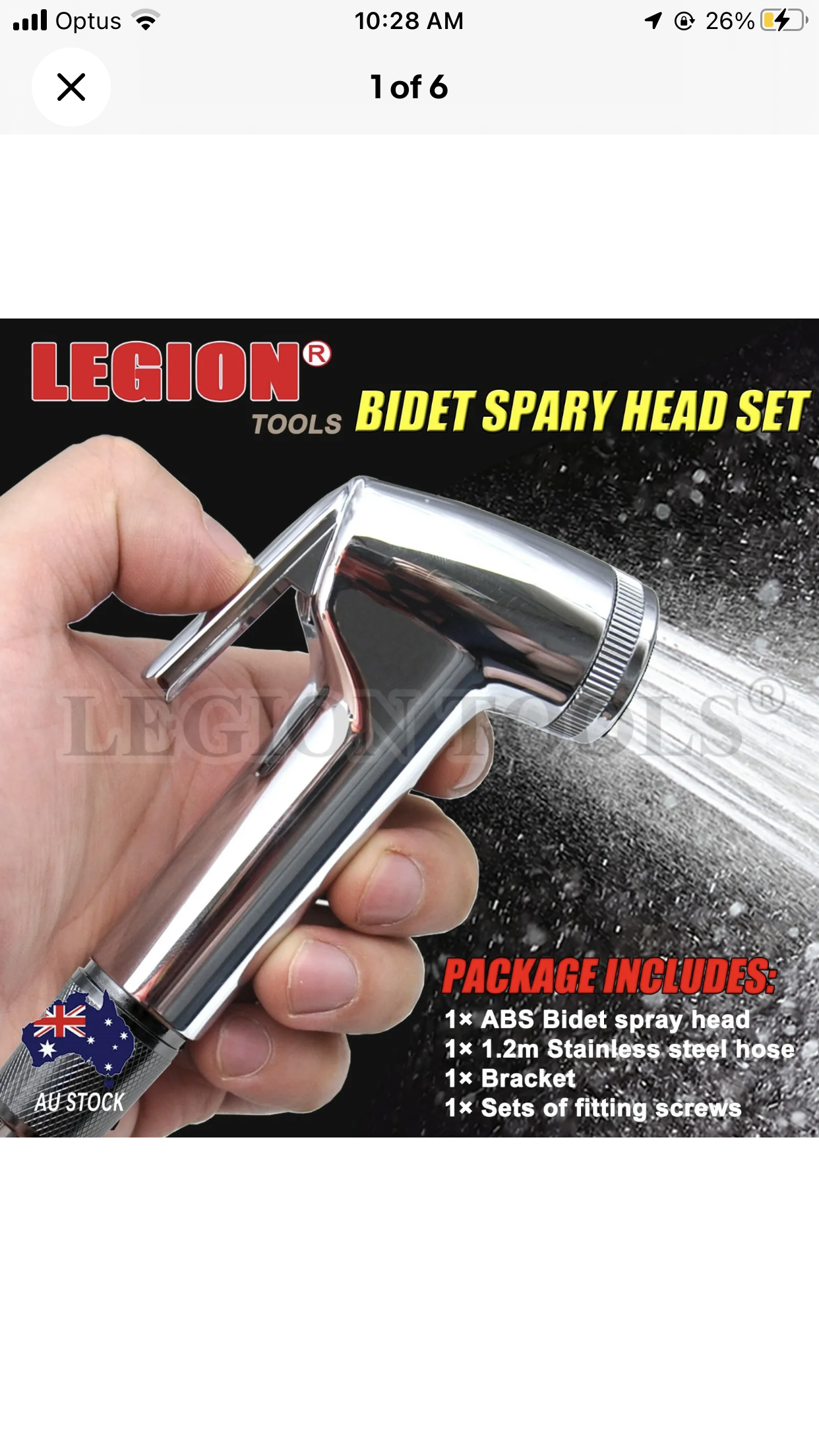 Brand new- free post Bidet Douche Toilet Spray Shattaf Shower Head Hose Sprayer Kit Hand Silver