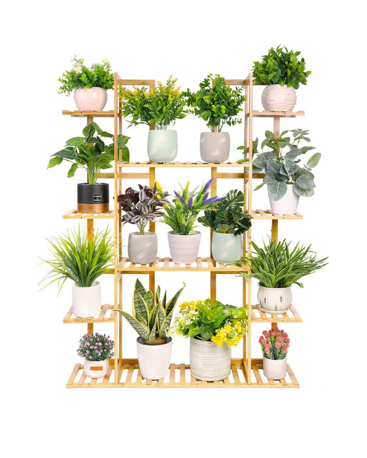 Brand new-free post Non-Burr Plant Stand Pot Flower Shelf Storage Rack Holder Garden Outdoor Indoor