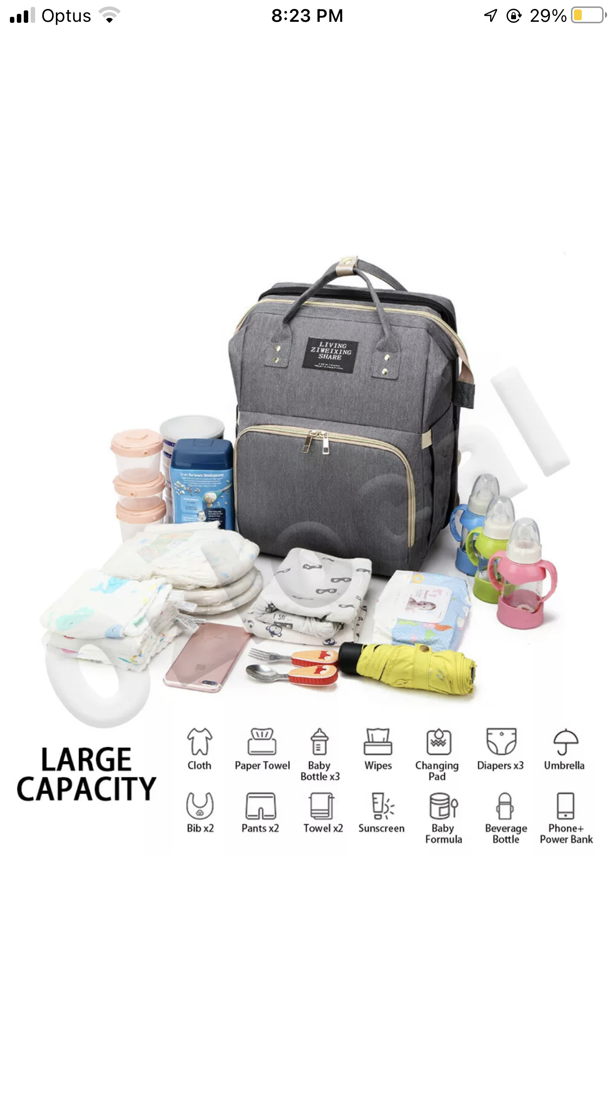 Brand new- free shipping Luxury Multifunctional Baby Diaper Nappy Backpack Maternity Mummy Changing Bag