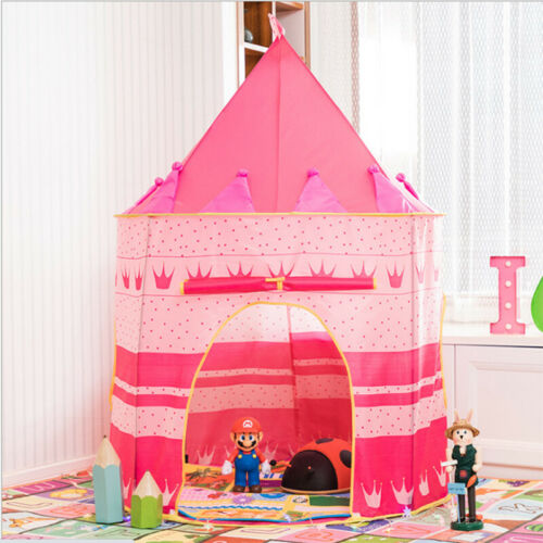 Kids Playhouse Play tent Pop Up Castle Princess Indoor Outdoor Girls Boys Gift