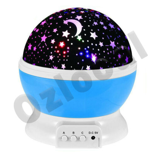 LED Star Night Light Galaxy Starry Sky Projector Party Rotating Kids Room Gift