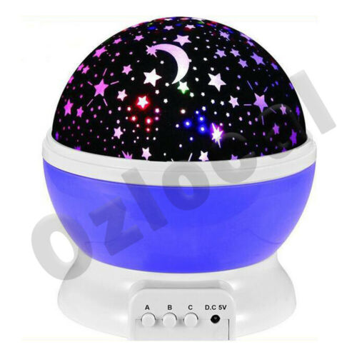 LED Star Night Light Galaxy Starry Sky Projector Party Rotating Kids Room Gift